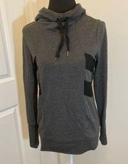 Yogalicious Hooded Lightweight Athletic Sweatshirt Mesh Inserts Activewear