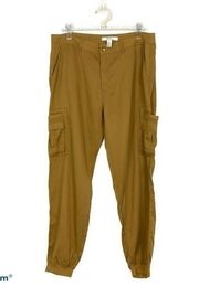 Forever 21 cargo pants Gold woven utility joggers XL NWT