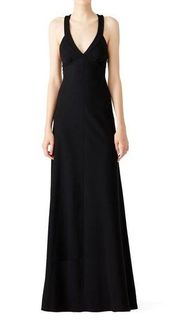 Derek Lam Black Plunge Gown Size 8 US $2,590