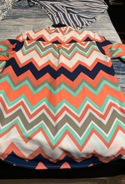 Chevron Pattern Blouse