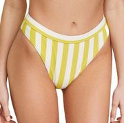 Dippin’ Daisy’s High Waisted Bikini Bottoms- Citrus Stripes