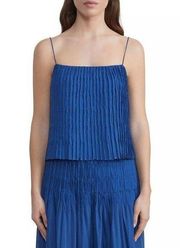 New York Smocked Camisole Top, Blue Size M New w/Tag Retail $598