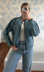 Denim Puffer Jacket