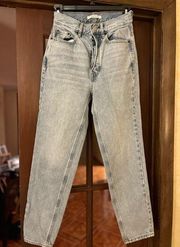 Button Fly Ultra High Rise Slim Size 24 Ladies Denim Blue Jeans