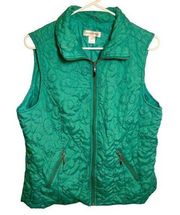 Christopher & Banks Sleeveless Vest Green Ombre