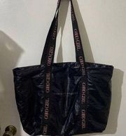 Carolina Herrera Good Girl Tote Bag Large Black and Pink