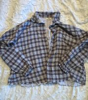 cropped flannel