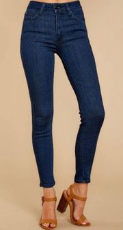 USA mid rise skinny jeans dark blue SZ25