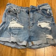 Ripped jean shorts. Size 26.