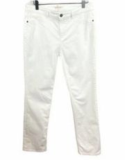 Rebecca Taylor Dracie Jeans White Straight Leg Classic Summer Designer Size 29