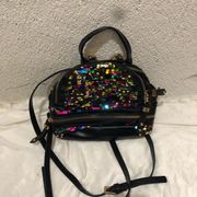 Chinese laundry women girls glitter sequins leather backpack bag