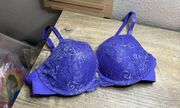 Thirdlove Women’s 34B Purple Push Up Lace Bra