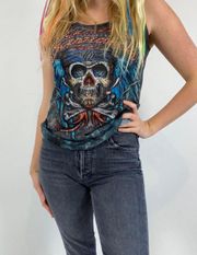 Harley Davidson Retro Skull Tank Graphic Tank Top