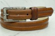 Kenneth Cole New York Vintage Brown Genuine Leather Belt Size Small S Womens