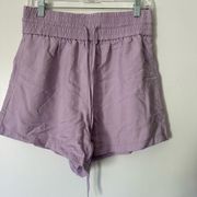 Open Edit Lilac Size Medium High Waisted Shorts