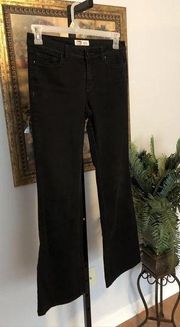 LEI Jeans Womens Jeans Juniors Sophia Hipster Flare Stretch Black Denim Size 9R