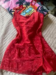 Red Slip Dress