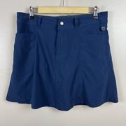 L.L.Bean  Comfort Trail Skort Skirt Size 8 Blue Outdoor Hiking Travel Casual