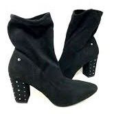 Dallas Studded Heel Ankle Boots