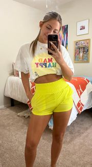 Yellow Athletic Shorts