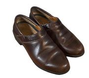 Ariat Brown Leather Slip On Loafers Women Sz 6.5