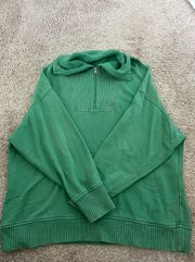 Green Quarter Zip