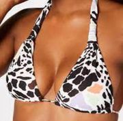 NWT!! Volcom Are U Zoo Ready Triangle Bikini Top Size Small