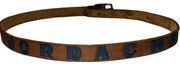 Vintage 80s Jordache Tooled Leather Belt Womens Size Small Medium