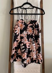 LF Rumor Boutique from  black, orange & white floral print romper