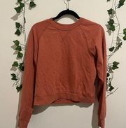 LA Hearts Simple Rusty Red Pullover Crewneck Sweatshirt Size S