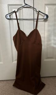 Brown  Mini Dress