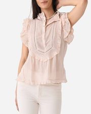 NEW Zadig Voltaire Tama Tomboy Blouse, Size L New w/Tag Retail $358