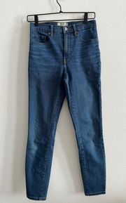 High Rise Skinny Dark Wash Jean 27