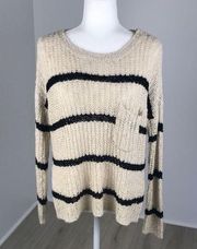 Charlotte Russe Striped Pullover Sweater Size M