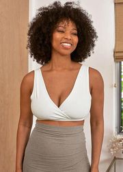 Beyond Yoga Beyond The Bump Spacedye Criss Crossover Maternity Nursing Bra Small