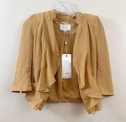 Vero Moda Classic Cropped Gold Blazer