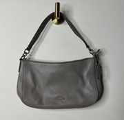 Grey Baguette Shoulder Bag