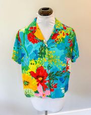 Jam's World Tropical Print Button Up Shirt