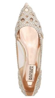 Bhldn ×Gigi Rhinestone-Embellished Pointed-Toe Flats