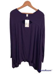 plum purple long sleeve top