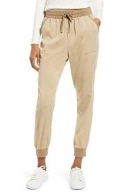 Splendid Leona Light Camel Brown Utility Jogger Pants S