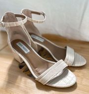 Steve Madden ivory heels