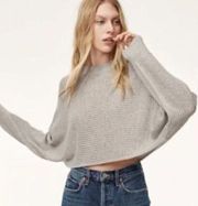 Wilfred Free Aritzia Lolan Cropped Sweater Sz  XS