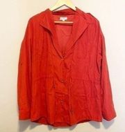 Umgee Rusted Red Jacket Size Large