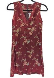 90s Floral Mini Dress Grunge Dresses