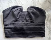 Strapless Silk Top