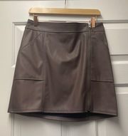NWT  high waisted pleather skirt
