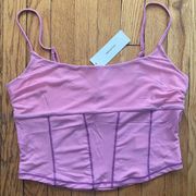 Urban Outfitters mesh pink and purple corset top