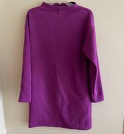 Purple Long Sleeve Dress