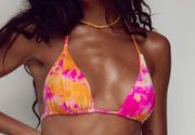 Carmen Tie dye Top Pink Orange